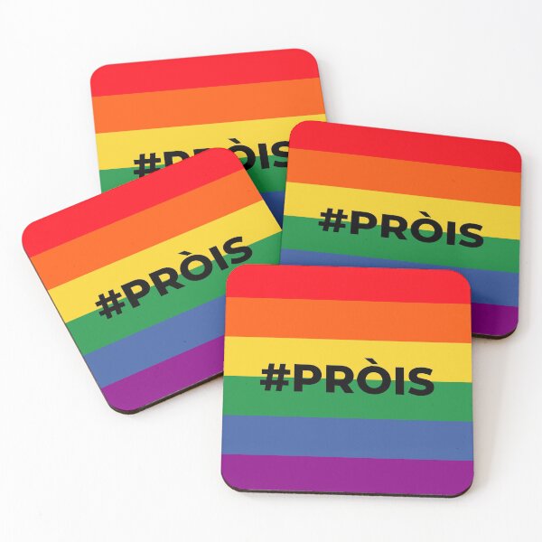 Item preview, Hashtag Pròis - Pride in Scottish Gaelic - capital letters designed and sold by HashtagZone.
