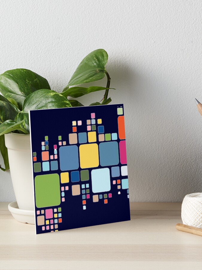 abstract-colorful-geometric-square-border-pattern-on-white-background-art-board-print-for-sale-by-arindamritu-redbubble