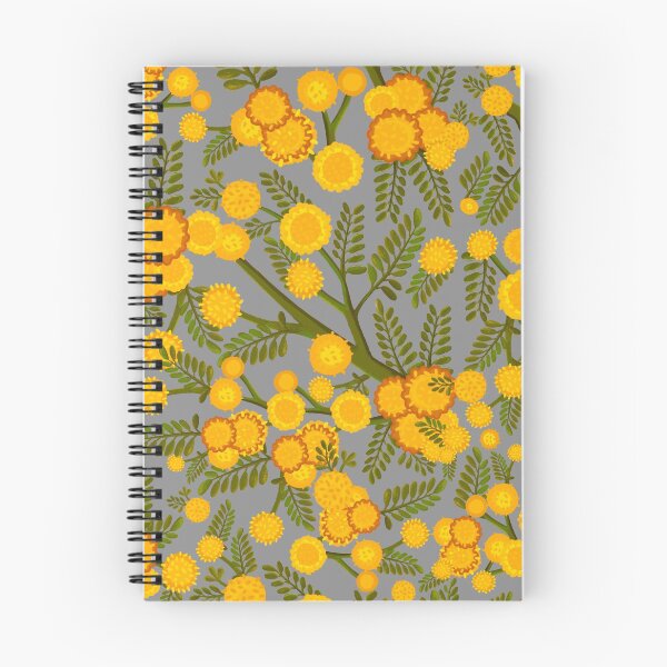 Item preview, Golden Wattle Flowers - Retro Spring Pattern  designed and sold by Sketchbook Designs.