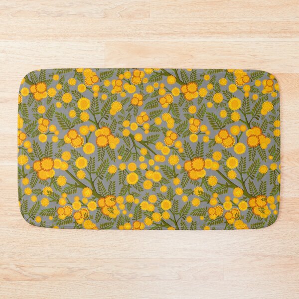 Item preview, Golden Wattle Flowers - Retro Spring Pattern  designed and sold by Sketchbook Designs.
