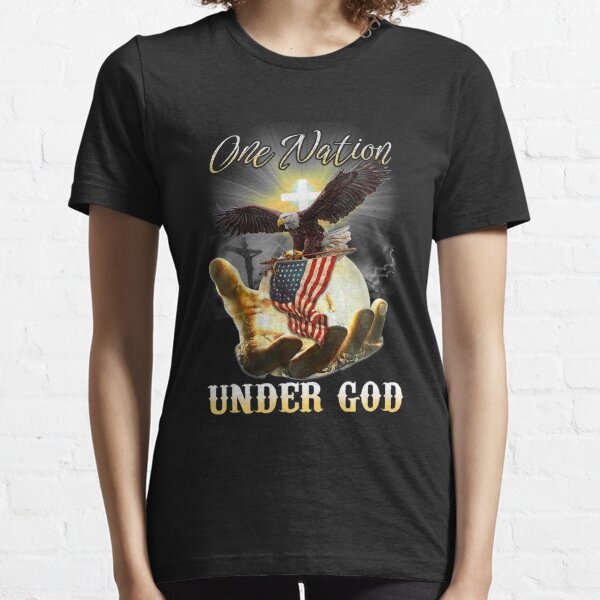 UNIQUEONE Patriotic Shirts for Women American Flag Shirt Faith Family Freedom Graphic Tee USA Star Stripes Tops