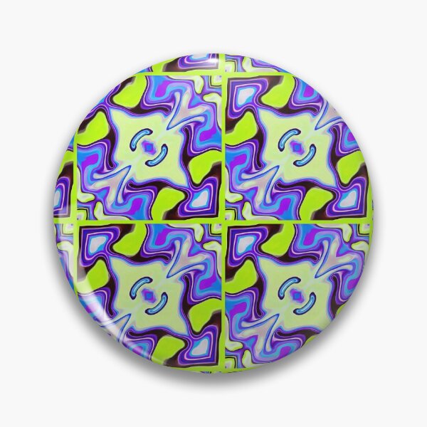 Item preview, Mood Swing Green Yellow Blue Purple Pink Pattern designed and sold by Sector18.