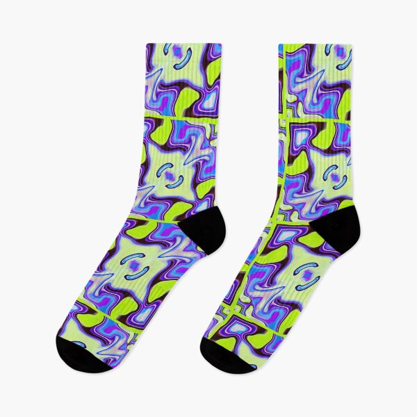 Item preview, Mood Swing Green Yellow Blue Purple Pink Pattern designed and sold by Sector18.