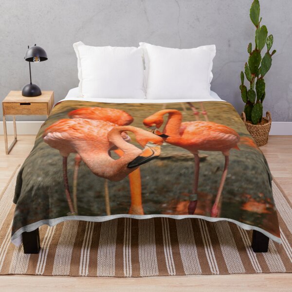 Item preview, Orange Caribbean flamingos at the zoo designed and sold by FranWest.
