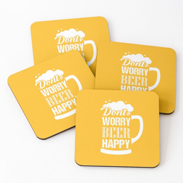 Item preview, Don't worry beer happy white designed and sold by WaveOcean123.