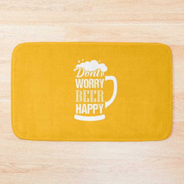 Item preview, Don't worry beer happy white designed and sold by WaveOcean123.