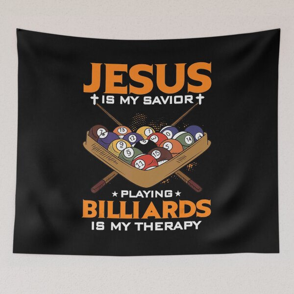Item preview, Jesus Is My Savior Playing Billiards Is My Herapy designed and sold by BrittanyGaylord.
