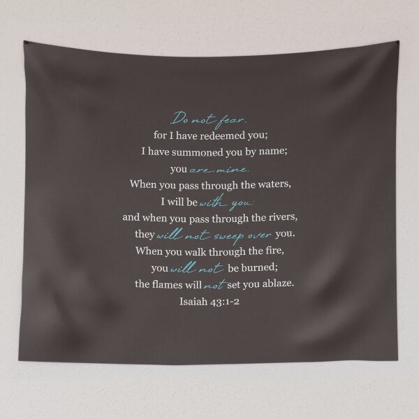 Item preview, When You Go Through Deep Waters I Will be with You- Isaiah 43:1-2 designed and sold by corbrand.