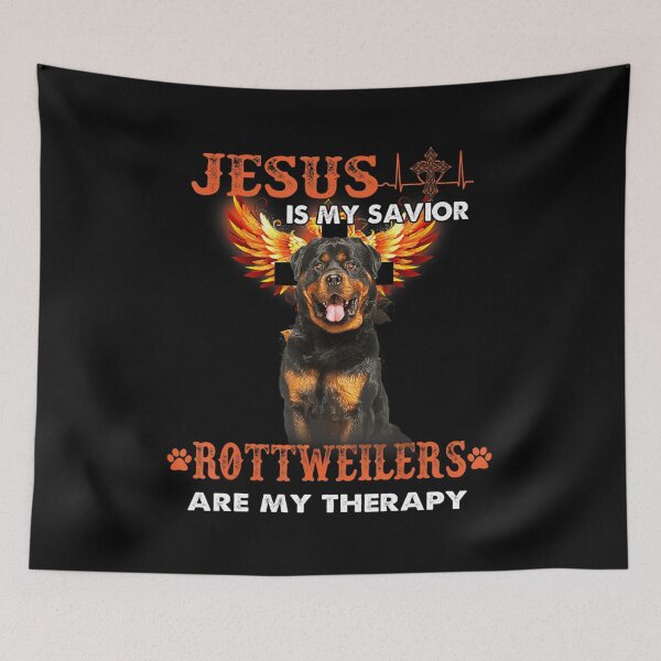 Item preview, Jesus Is My Savior Rottweilers Are My Therapy designed and sold by BrittanyGaylord.