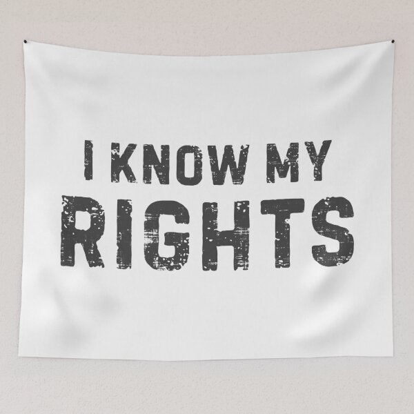 Item preview, I Know My Rights designed and sold by OverdoneBravado.