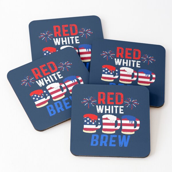 Item preview, red white brew july 4th  designed and sold by champagnemoment.