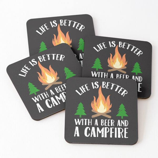Item preview, Camping Lover Gift Life is Better With Beer And A Campfire designed and sold by hyonguerecax8.
