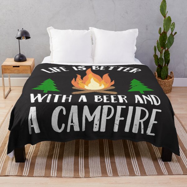 Item preview, Camping Lover Gift Life is Better With Beer And A Campfire designed and sold by hyonguerecax8.