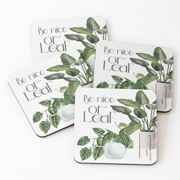 Item preview, Be Nice or Leaf Houseplant Love Nature designed and sold by travellb.