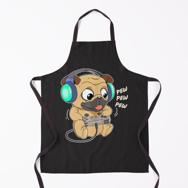 Item preview, Cute Gaming Pug Dog Video Game Computer Player Videogame PC designed and sold by hyonguerecax8.