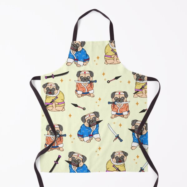 Item preview, Pug Dog Samurai Pattern designed and sold by Kimprut.