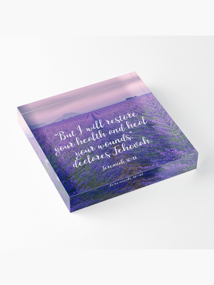Alternate view of Jeremiah 30:17 Acrylic Block