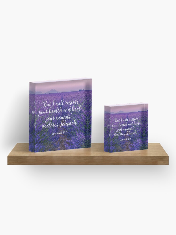 Alternate view of Jeremiah 30:17 Acrylic Block