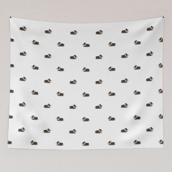 Item preview, Cute Tricolor Corgi Dog Running Cartoon Seamless Pattern designed and sold by Peekonet.