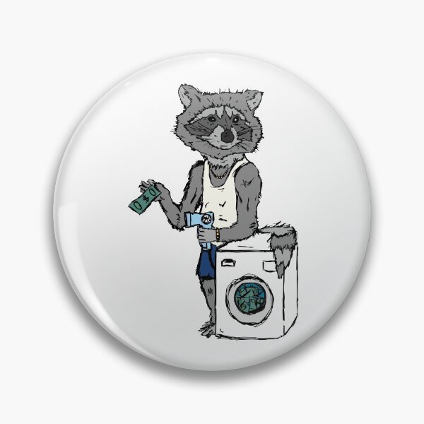 Item preview, Money laundering raccoon designed and sold by wearelefties.