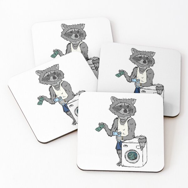 Item preview, Money laundering raccoon designed and sold by wearelefties.
