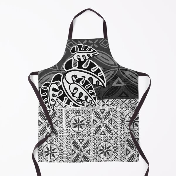 Item preview, Polynesian Black And White Tropical Leaves designed and sold by sunnthreads.