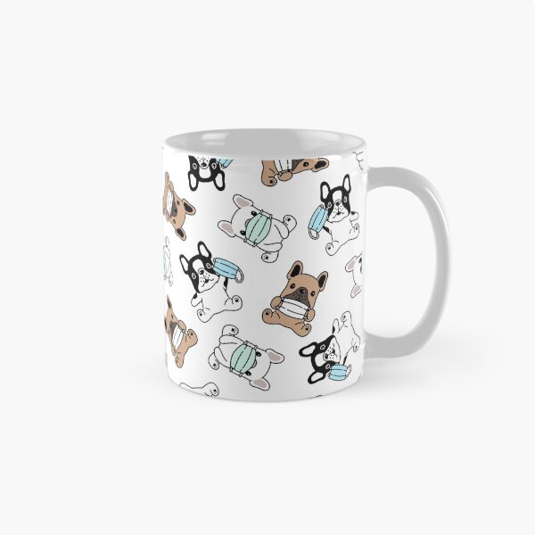 Item preview, Dog Seamless Pattern French Bulldog Face Mask covid19 Cartoon designed and sold by Peekonet.