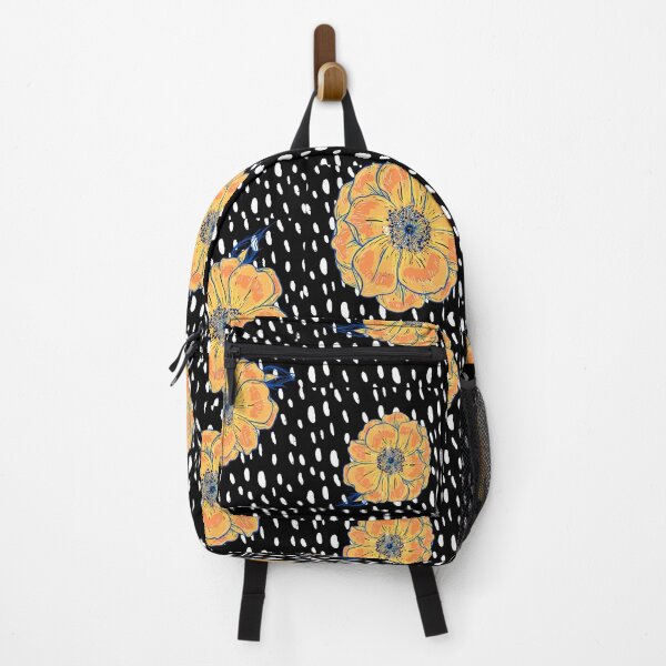 Item preview, Yellow Flower on White Polkda Dot background designed and sold by BlissfulSummer.