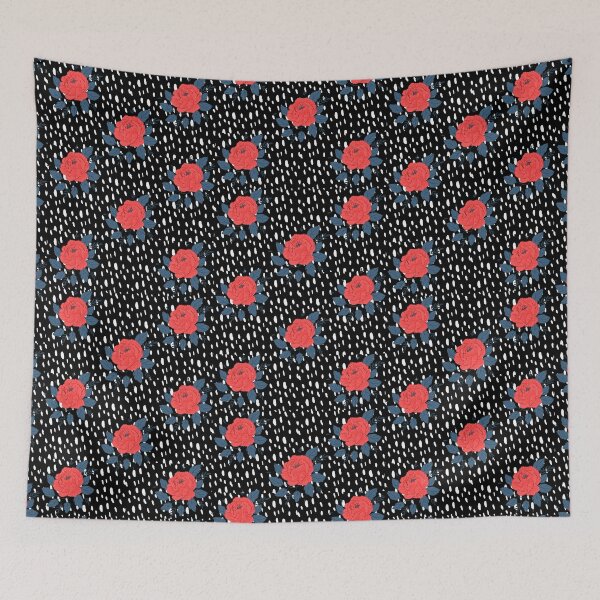 Item preview, Red Roses with White Polka Dots designed and sold by BlissfulSummer.