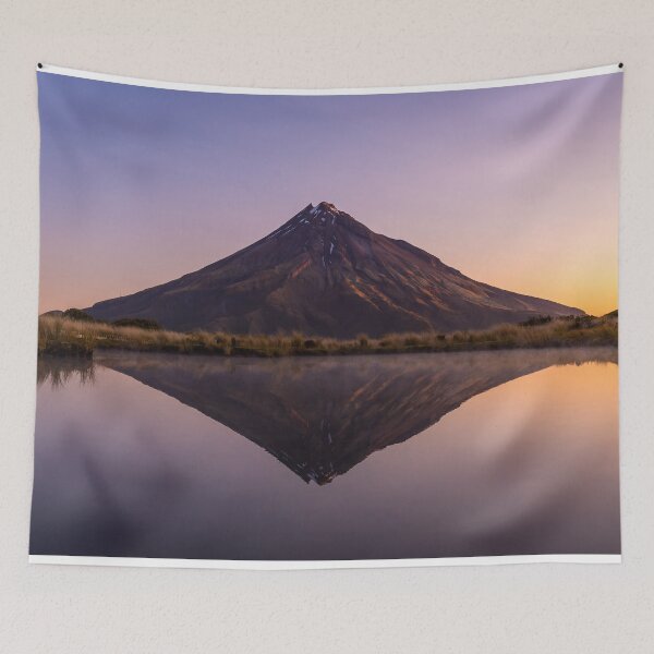 Item preview, Beautiful Mount Taranaki sunset reflections  designed and sold by BradDennien.