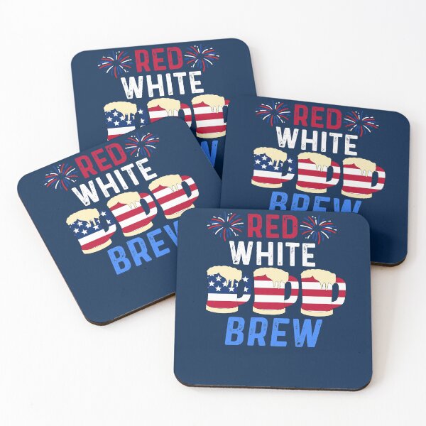 Item preview, American beer red white brew july 4th  designed and sold by champagnemoment.