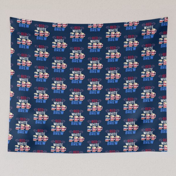 Item preview, American beer red white brew july 4th  designed and sold by champagnemoment.