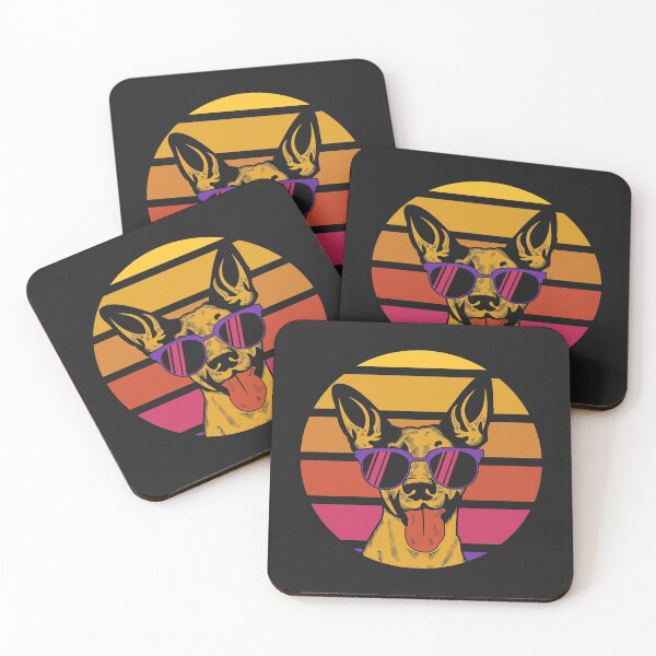 Item preview, Dog Sunset Retro Vector Illustration designed and sold by Peekonet.