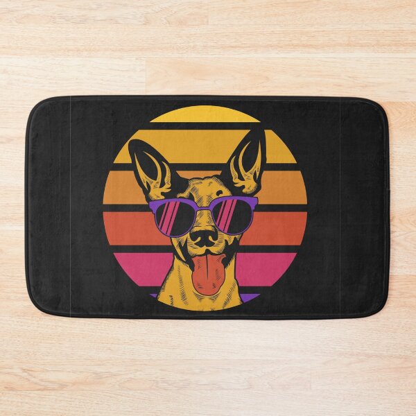 Item preview, Dog Sunset Retro Vector Illustration designed and sold by Peekonet.