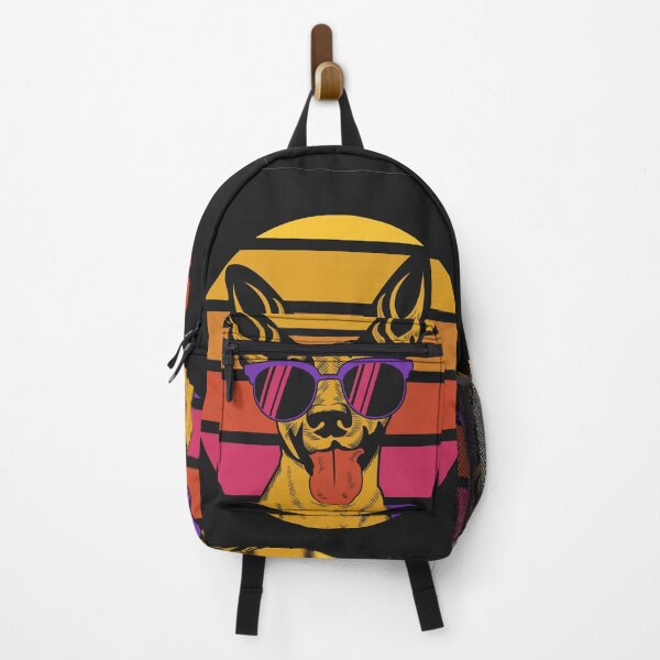Item preview, Dog Sunset Retro Vector Illustration designed and sold by Peekonet.