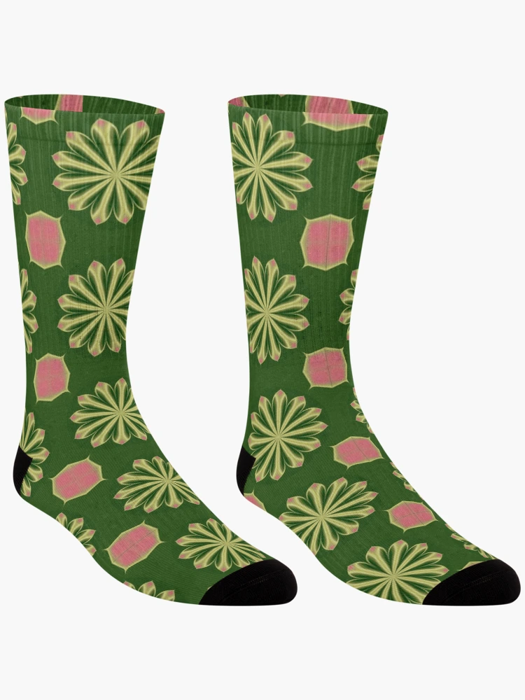 Thumbnail 3 of 5, Socks, Abstract Geometric Print designed and sold by SpringForever.
