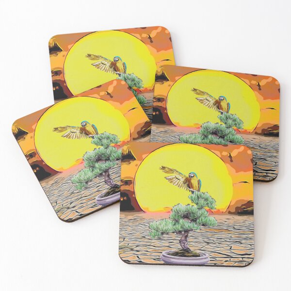 Item preview, Parrot bonsai African sun design  designed and sold by TrippyEarth.