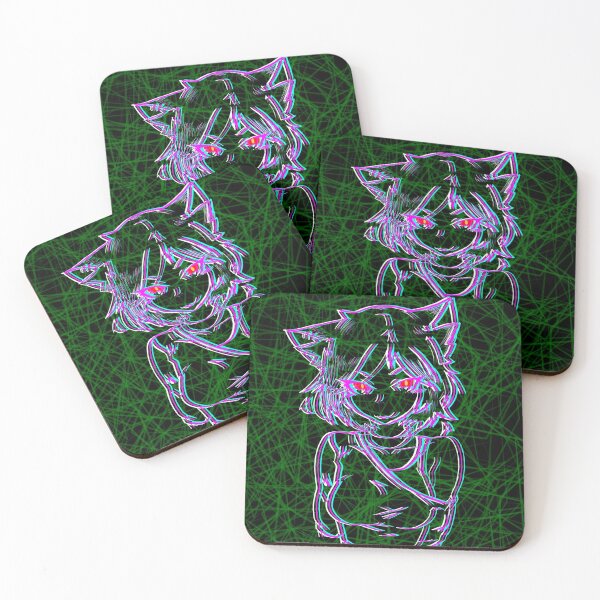 Item preview, Anime Cat Girl on Techno Background designed and sold by IconicBipolar.