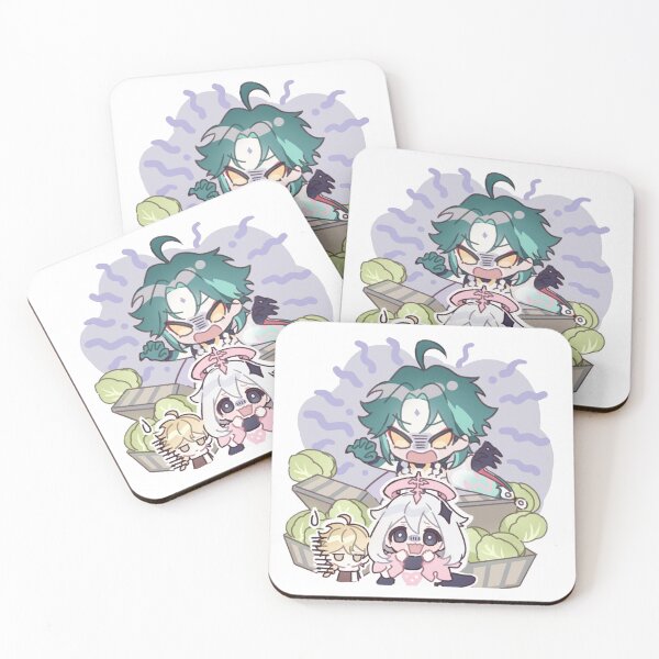 Item preview, Genshin Impact Chibi Xiao and Paimon  designed and sold by NewEraMutant.