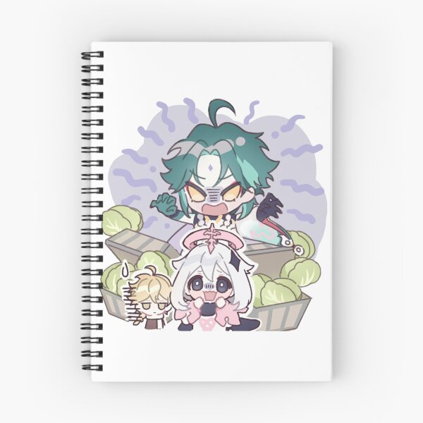 Item preview, Genshin Impact Chibi Xiao and Paimon  designed and sold by NewEraMutant.