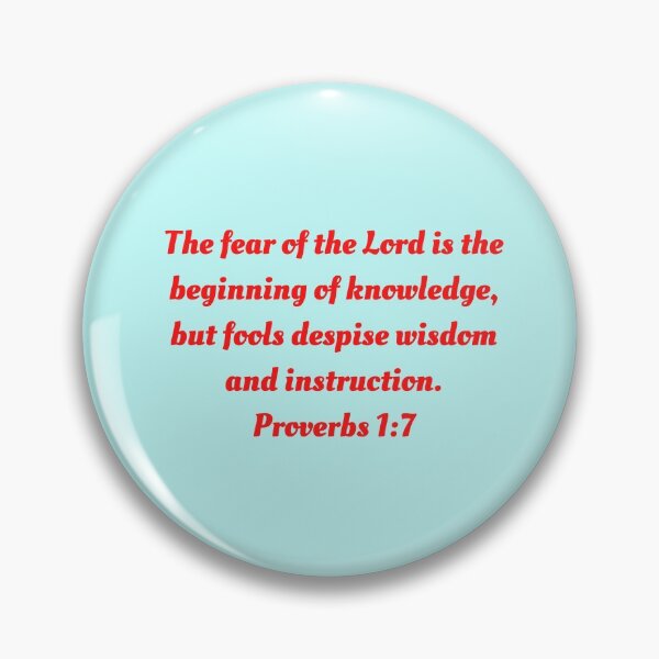 Item preview, Bible Verse Proverbs 1:7 designed and sold by Prayingwarrior.