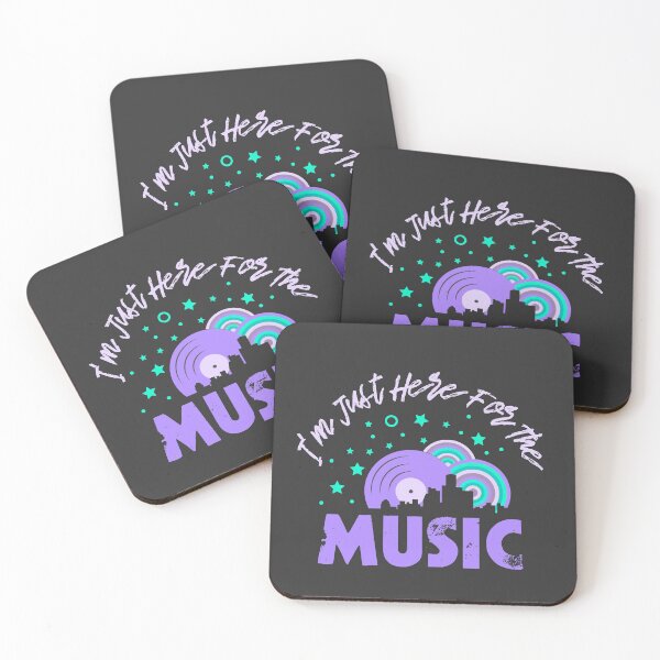Item preview, Im Just Here For The Music, Vinyl Sunshine City - Purple designed and sold by Chubuter.