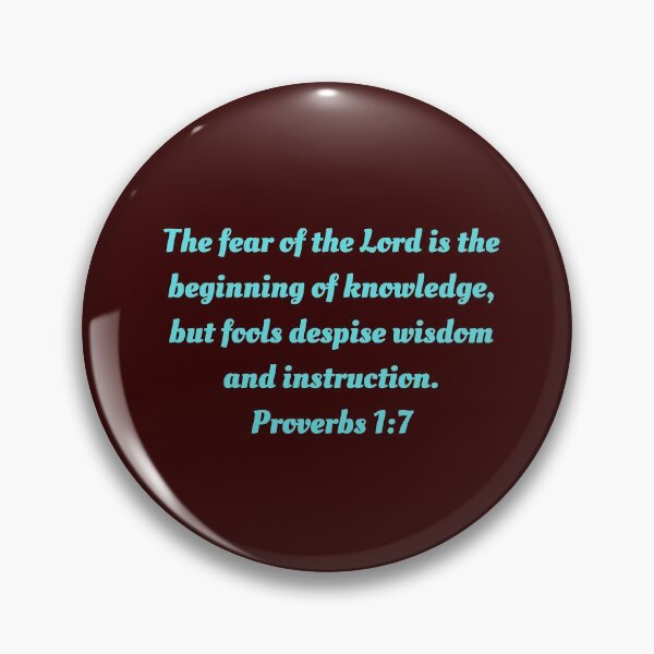 Item preview, Bible Verse Proverbs 1:7 designed and sold by Prayingwarrior.