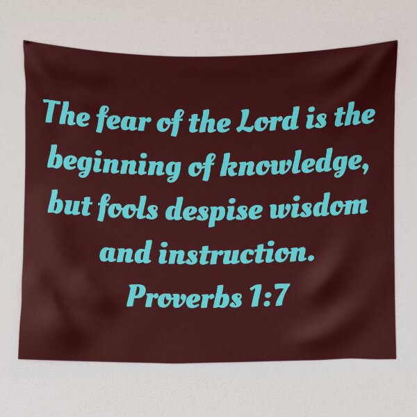 Item preview, Bible Verse Proverbs 1:7 designed and sold by Prayingwarrior.