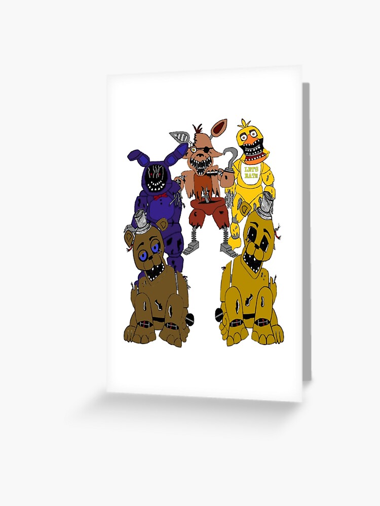 Withered Foxy Greeting Card for Sale by WillowsWardrobe