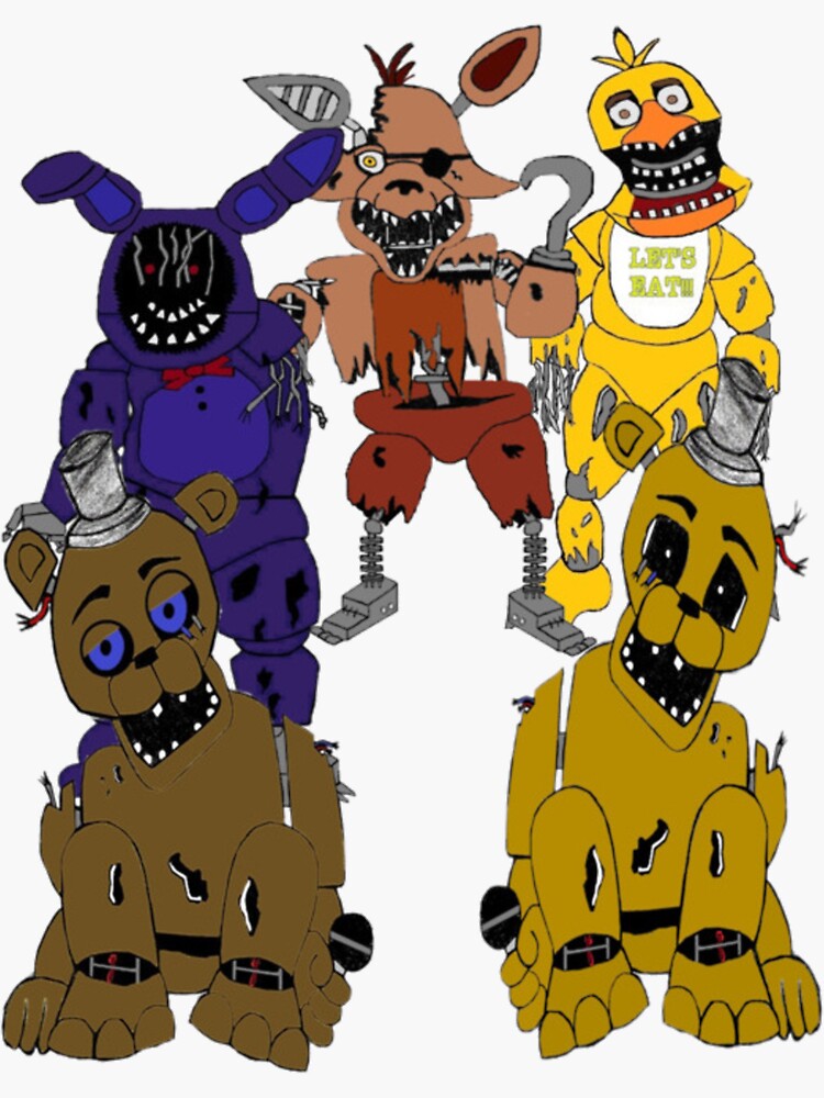 FNAF 1 Gang Beans Sticker for Sale by Erigold13261