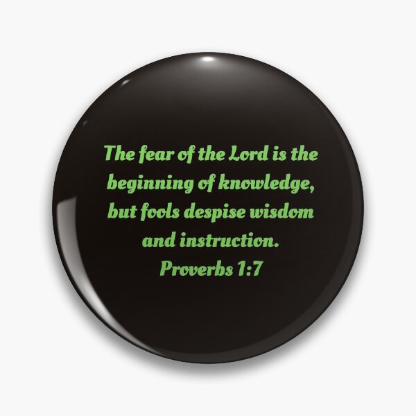 Item preview, Bible Verse Proverbs 1:7 designed and sold by Prayingwarrior.