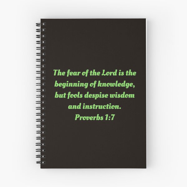Artikelvorschau, Bible Verse Proverbs 1:7 entworfen und verkauft von Prayingwarrior.