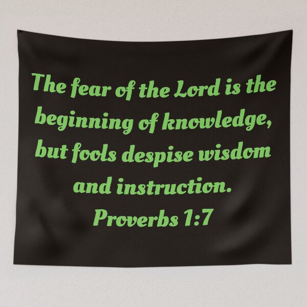 Item preview, Bible Verse Proverbs 1:7 designed and sold by Prayingwarrior.