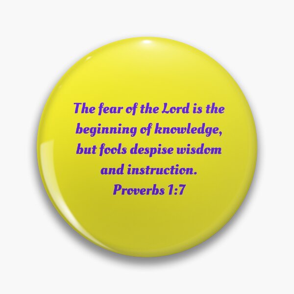 Item preview, Bible Verse Proverbs 1:7 designed and sold by Prayingwarrior.